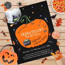 Halloween Kids Costume Party budgetinbjudan