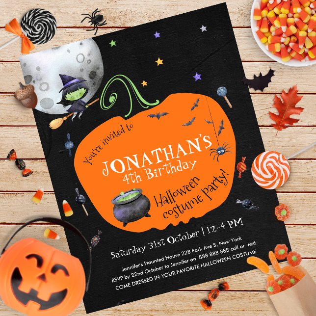 Halloween Kids Costume Party budgetinbjudan (Skapare uppladdad)