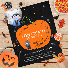 Halloween Kids Costume Party budgetinbjudan
