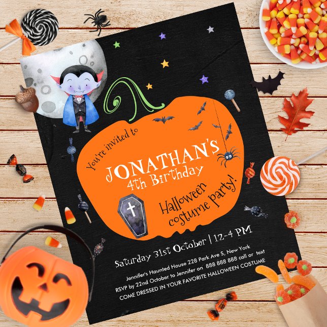 Halloween Kids Costume Party budgetinbjudan (Skapare uppladdad)
