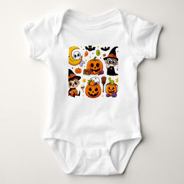 Halloween kids enfants bébé  t shirt (Framsida)