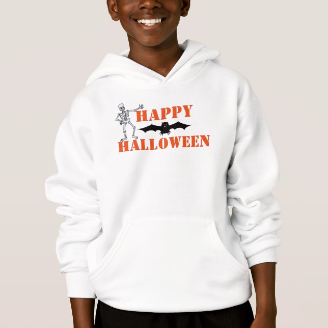 Halloween Kids' Hanes ComfortBlend® Hoodie Tröja (Framsida)