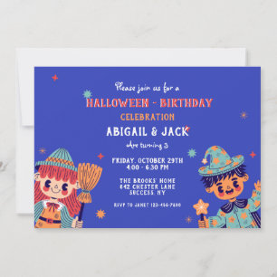 Halloween Kids-inbjudan Inbjudningar