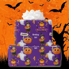 Halloween Kids Namn Barns födelsedag personalisera Presentpapper
