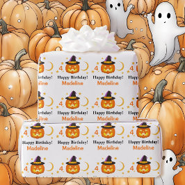 Halloween Kids Namn Barns födelsedag personalisera Presentpapper
