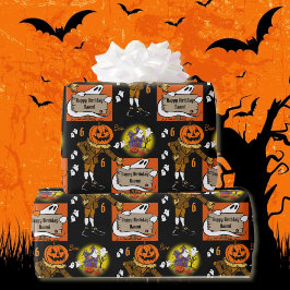 Halloween Kids Namn Barns födelsedag personalisera Presentpapper
