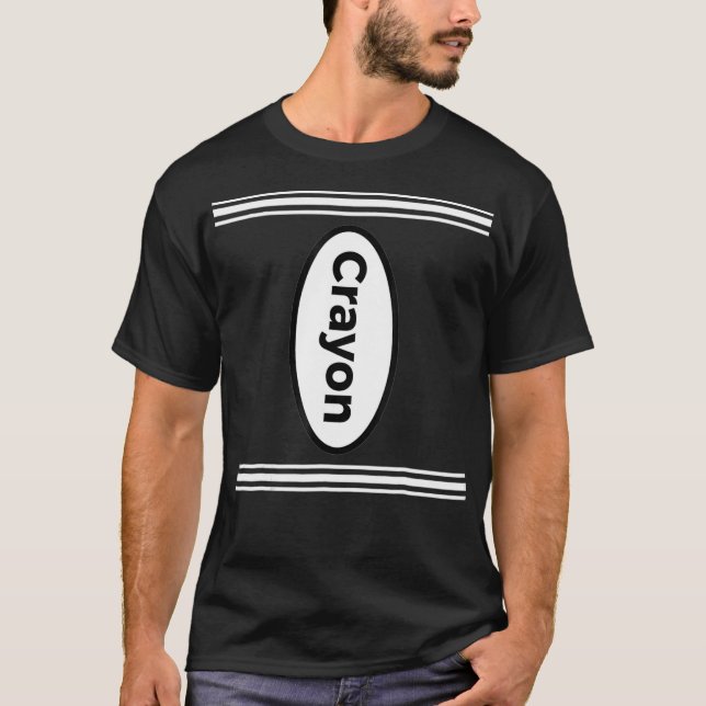 Halloween Kids och Vuxen Costume Crayon T Shirt (Framsida)