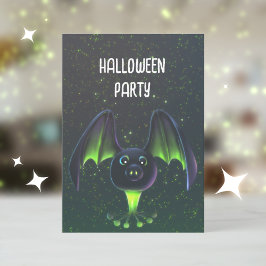 Halloween Kids Party Cute-inbjudan Julkort