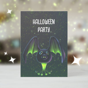 Halloween Kids Party Cute-inbjudan Julkort
