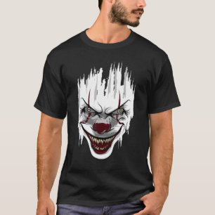 Halloween Killer Clown Mime Harlequin Scary Clowns T Shirt