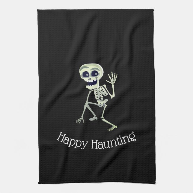 Halloween Kitchen Towel-Skeleton Kökshandduk (Vertikal)