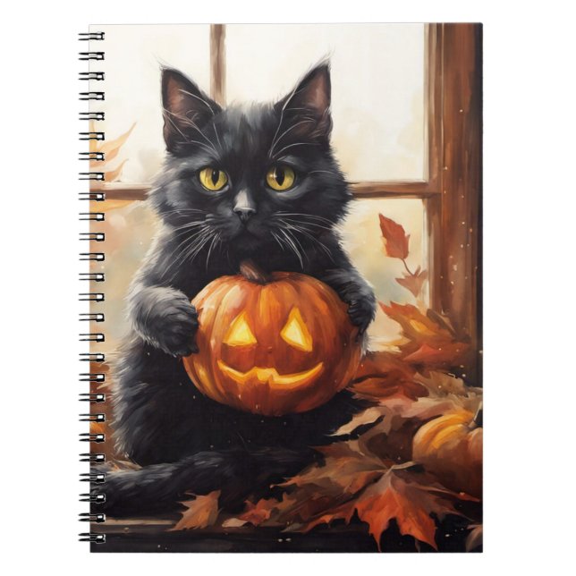 Halloween Kittel Anteckningsbok (Framsidan)