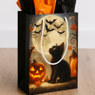 Halloween Kittel Fullmåne och Fladdermöss