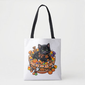 Halloween Kittel Totebag Tygkasse