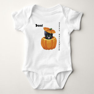 Halloween Kitten i Pumpkin T Shirt