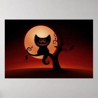 Halloween Kitten Poster
