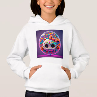 Halloween kitty bubble t shirt