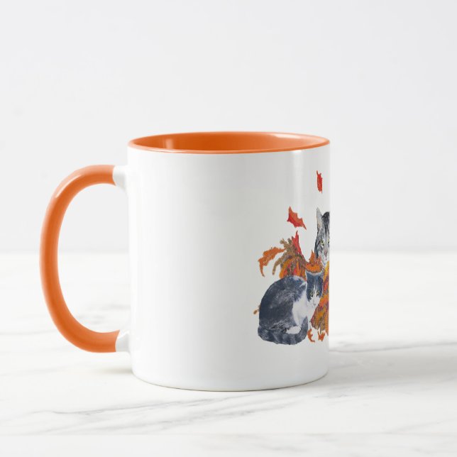 Halloween Kitty Katter Mugg (Vänster)
