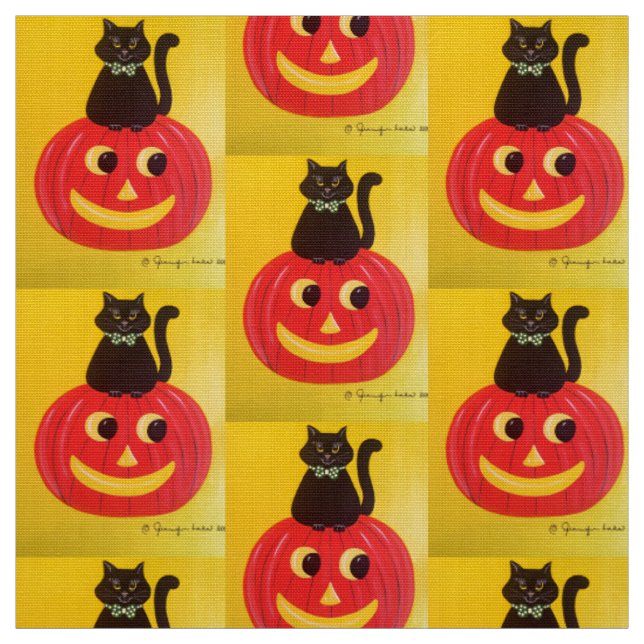Halloween Kitty Kitty Tyg (Provkarta)