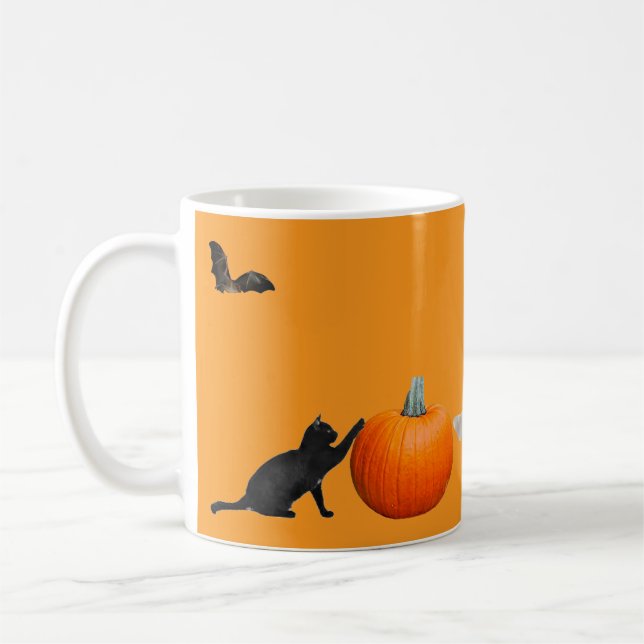 Halloween Klassisk Mugg, 11 oz Kaffemugg (Vänster)