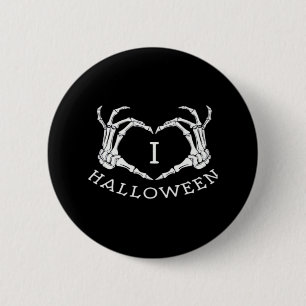 Halloween! Klassiskt - Skeleton Händer Heart Knapp