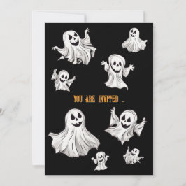 Halloween: Kleine Geister -  Inbjudningar