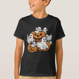 Halloween: Kleine Geister mit Kürbissen -  T Shirt