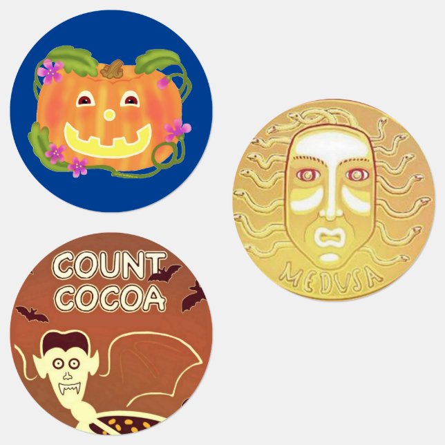 Halloween Klistermärke (Grupp)