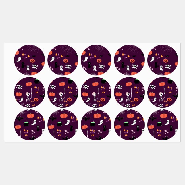 Halloween Klistermärke (Ark)