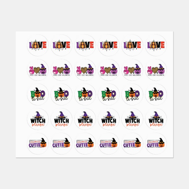 Halloween Klistermärke (Ark)