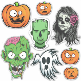 Halloween-klistermärken Klistermärken