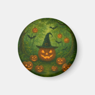 Halloween-knapp som matchar naturen magnet