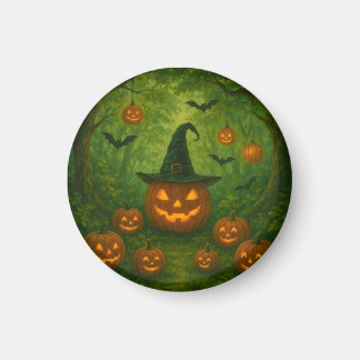 Halloween-knapp som matchar naturen magnet