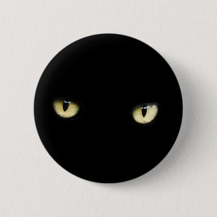 Halloween knäppas svart kattögon knapp