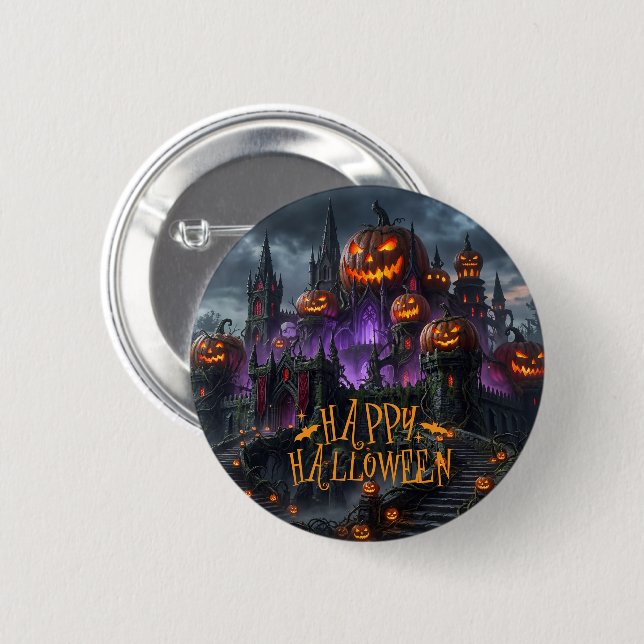 Halloween-knappnål Knapp (Framsida & baksida)