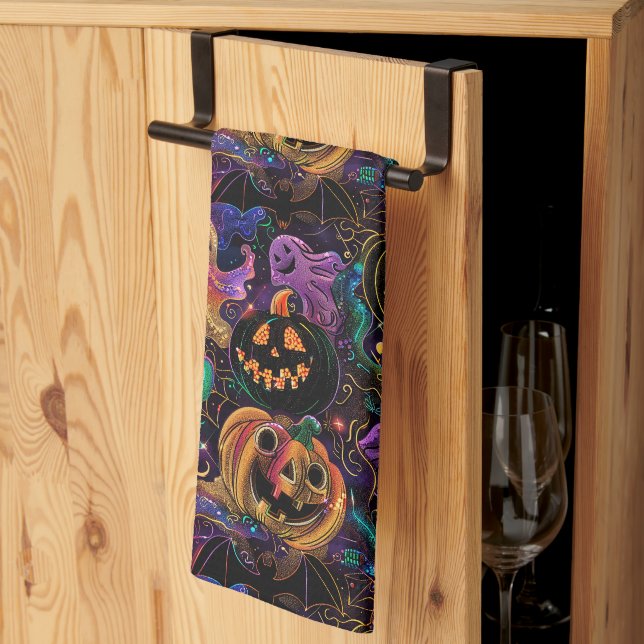 Halloween Kökshandduk (Thirds Fold)