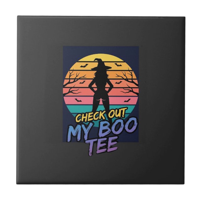 Halloween Kolla Min Boo Tee Design_1 Kakelplatta (Framsidan)