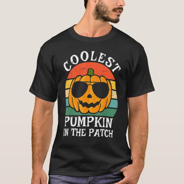 Halloween-kolvpump i depotplåstret Retro Boys T Shirt (Framsida)