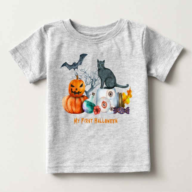 Halloween-komposition min första Halloween T Shirt (Framsida)