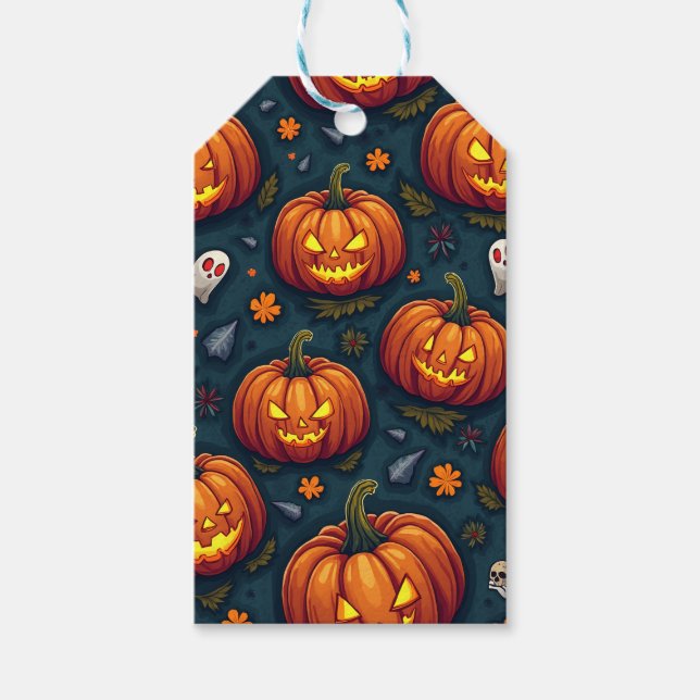 Halloween-koncept Presentetikett (Framsidan)
