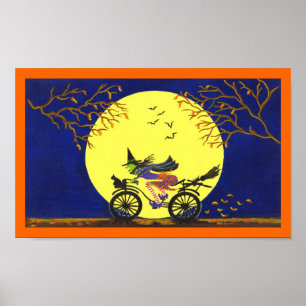 Halloween konstaffisch "bruten kvast ", poster