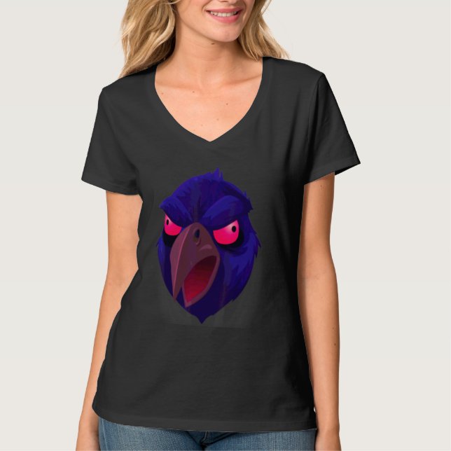 Halloween Korp Ansikte 2 T Shirt (Framsida)