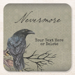 Halloween Korp Nevermore Pappersunderlägg Underlägg Papper Kvadrat
