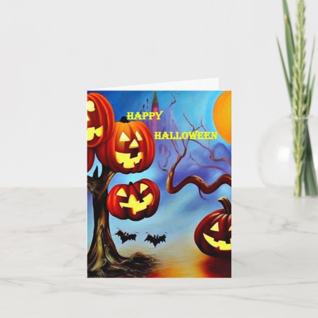 Halloween-kort 3 kort (Framsida)
