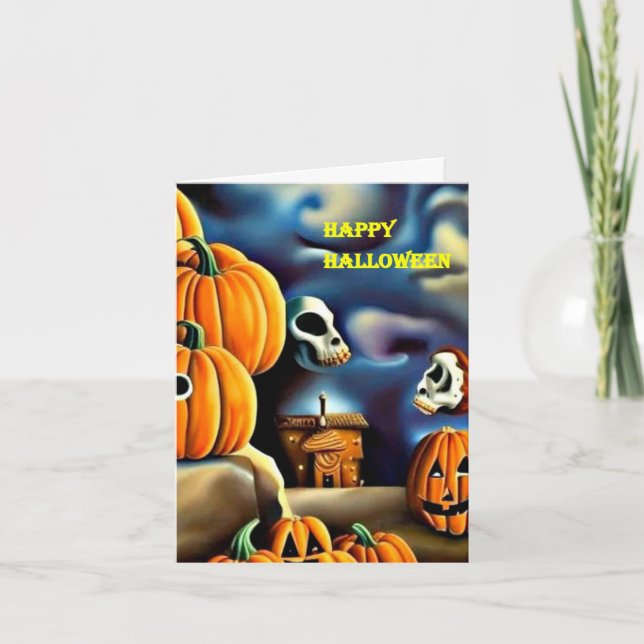 Halloween-kort 8 kort (Framsida)