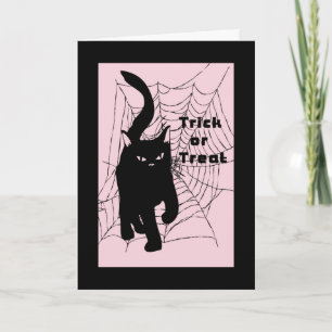 Halloween-kort, Bus eller godis Cat Kort