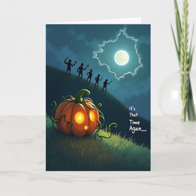 Halloween-kort: Dags igen Kort (Framsida)