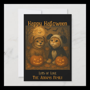 Halloween-kort Ersättbar bild och anpassad text Julkort