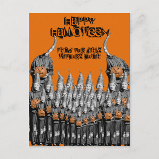 HALLoween KORT FLICKOR HÄXKÖR 1930-TAL FOTO