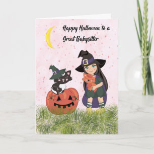 Halloween-kort för Babyvvakt Kort